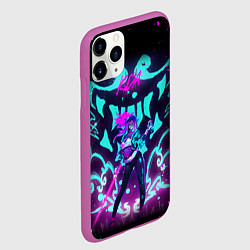 Чехол iPhone 11 Pro матовый АКАЛИ ЛИГА ЛЕГЕНД, цвет: 3D-фиолетовый — фото 2