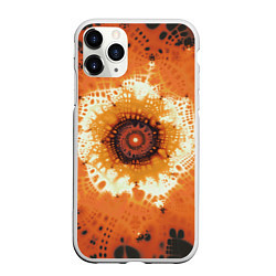 Чехол iPhone 11 Pro матовый Оранжевый взрыв - коллекция Путешествие - Хуф и Ся, цвет: 3D-белый