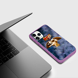 Чехол iPhone 11 Pro матовый Беспечный ангел - Ария, цвет: 3D-фиолетовый — фото 2