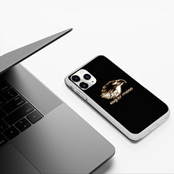 Чехол iPhone 11 Pro матовый Eagles mood, цвет: 3D-белый — фото 2