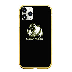 Чехол iPhone 11 Pro матовый Lions mood, цвет: 3D-желтый