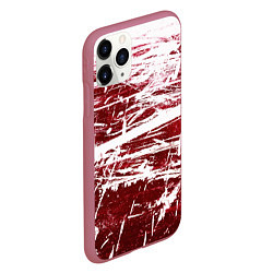 Чехол iPhone 11 Pro матовый CRAZY RED, цвет: 3D-малиновый — фото 2