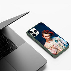 Чехол iPhone 11 Pro матовый Стильный ГонФладд, цвет: 3D-темно-зеленый — фото 2