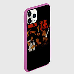 Чехол iPhone 11 Pro матовый Sheer Heart Attack - Queen, цвет: 3D-фиолетовый — фото 2