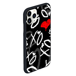 Чехол iPhone 11 Pro матовый The Weeknd - XO, цвет: 3D-черный — фото 2