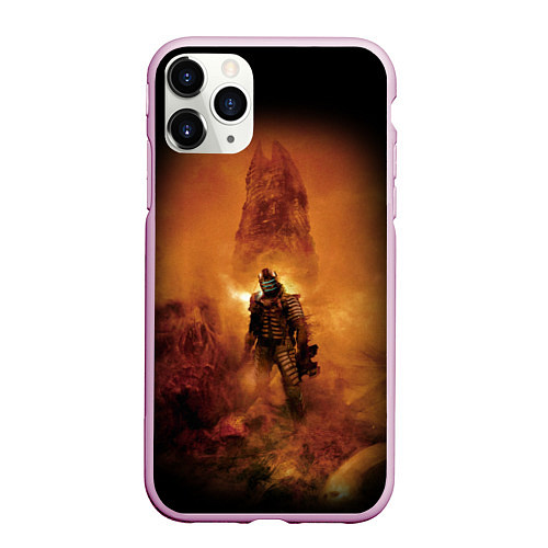 Чехол iPhone 11 Pro матовый DEAD SPACE, ОБЕЛИСК / 3D-Розовый – фото 1