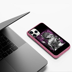 Чехол iPhone 11 Pro матовый Сегун Райдэн Эи Bad girl, цвет: 3D-малиновый — фото 2