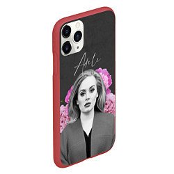 Чехол iPhone 11 Pro матовый Flowers Adele, цвет: 3D-красный — фото 2