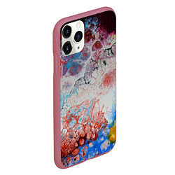 Чехол iPhone 11 Pro матовый ЦветоТрэш, цвет: 3D-малиновый — фото 2