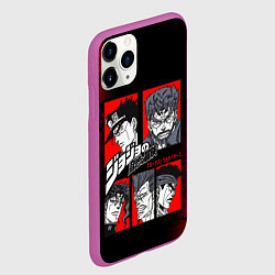 Чехол iPhone 11 Pro матовый JOJO BIZARRE ADVENTURE ДЖОДЖО АРТ, цвет: 3D-фиолетовый — фото 2