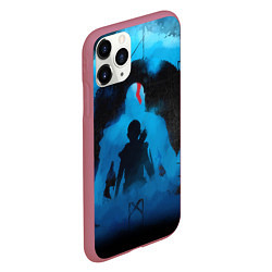 Чехол iPhone 11 Pro матовый БОГ ВОЙНЫ РАГНАРЁК GOD OF WAR, цвет: 3D-малиновый — фото 2