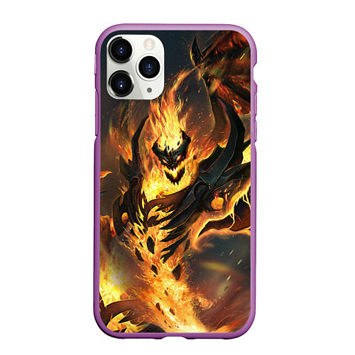 Чехол iPhone 11 Pro матовый DOTA 2 SHADOW FIEND ТЕНЬ / 3D-Фиолетовый – фото 1