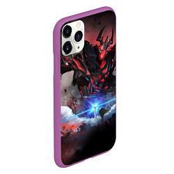 Чехол iPhone 11 Pro матовый DOTA ТЕНЬ, SHADOW FIEND, цвет: 3D-фиолетовый — фото 2