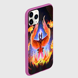 Чехол iPhone 11 Pro матовый DOTA 2 ФЕНИКС, цвет: 3D-фиолетовый — фото 2