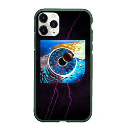 Чехол iPhone 11 Pro матовый P U L S E - Pink Floyd, цвет: 3D-темно-зеленый