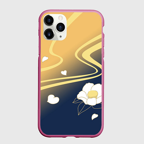 Чехол iPhone 11 Pro матовый КОСТЮМ АЯКИ КАМИСАТО / 3D-Малиновый – фото 1