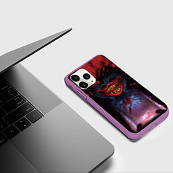 Чехол iPhone 11 Pro матовый Blood Poppy Playtime, цвет: 3D-фиолетовый — фото 2
