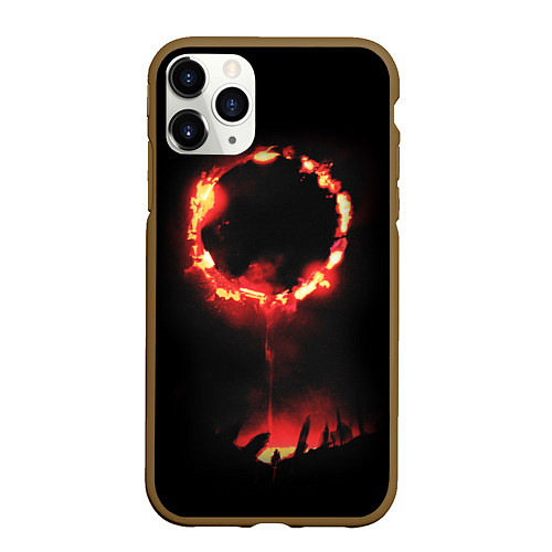 Чехол iPhone 11 Pro матовый DARK SOULS PRAISE THE SUN / 3D-Коричневый – фото 1