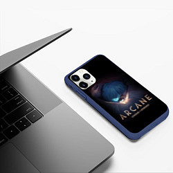 Чехол iPhone 11 Pro матовый АРКЕЙН,ДЖИНКС, ЛИГА ЛЕГЕНД, цвет: 3D-тёмно-синий — фото 2
