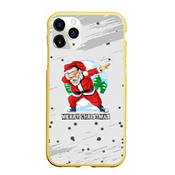 Чехол iPhone 11 Pro матовый Merry Christmas Santa Dabbing, цвет: 3D-желтый