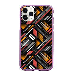 Чехол iPhone 11 Pro матовый GO WIN LETS GO, цвет: 3D-фиолетовый