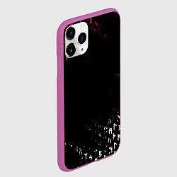 Чехол iPhone 11 Pro матовый КРАСНО БЕЛЫЕ РУНЫ, цвет: 3D-фиолетовый — фото 2