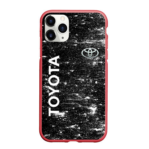 Чехол iPhone 11 Pro матовый Toyota - Grang / 3D-Красный – фото 1