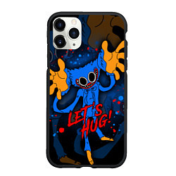 Чехол iPhone 11 Pro матовый Huggy Wuggy - Poppy Playtime,, цвет: 3D-черный
