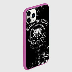 Чехол iPhone 11 Pro матовый ВЕДЬМАК КАЕР МОРХЕН, ШКОЛА ВОЛКА, цвет: 3D-фиолетовый — фото 2