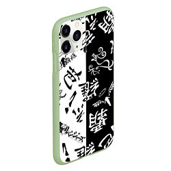 Чехол iPhone 11 Pro матовый Tokyo Revengers Black & White, цвет: 3D-салатовый — фото 2