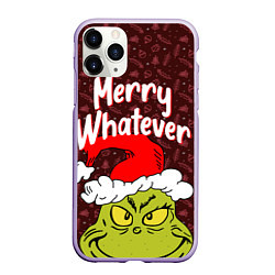 Чехол iPhone 11 Pro матовый ГРИНЧ GRINCH WHATEVER, цвет: 3D-светло-сиреневый