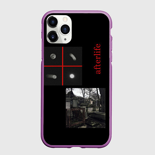 Чехол iPhone 11 Pro матовый Загробная жизнь - afterlife / 3D-Фиолетовый – фото 1