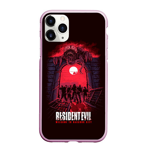 Чехол iPhone 11 Pro матовый City under licker / 3D-Розовый – фото 1