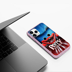 Чехол iPhone 11 Pro матовый ХАГИ ВАГИ, Я ТЕБЯ ПОЙМАЛ POPPY PLAYTIME ИГРА, цвет: 3D-розовый — фото 2