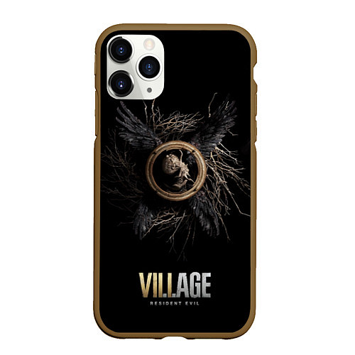 Чехол iPhone 11 Pro матовый RE Village Wings / 3D-Коричневый – фото 1