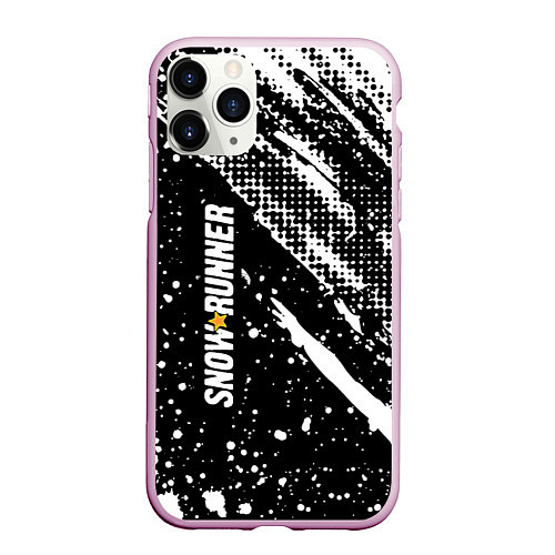 Чехол iPhone 11 Pro матовый SnowRunner Logo / 3D-Розовый – фото 1