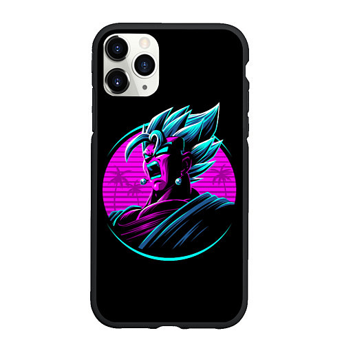 Чехол iPhone 11 Pro матовый Драконий жемчуг Зет Dragon Ball Z ретро стиль / 3D-Черный – фото 1