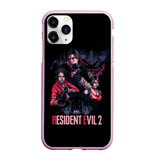 Чехол iPhone 11 Pro матовый RE 2 Remaster / 3D-Розовый – фото 1