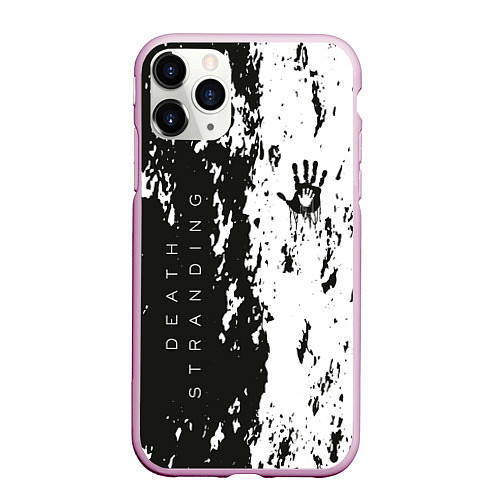 Чехол iPhone 11 Pro матовый Death Stranding Black & White / 3D-Розовый – фото 1