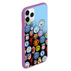 Чехол iPhone 11 Pro матовый МАНЧЕСТЕР СИТИ MANCHESTER CITY, цвет: 3D-фиолетовый — фото 2