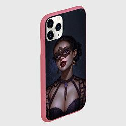 Чехол iPhone 11 Pro матовый ЙЕННИФЕР ВЕДЬМАК 2, цвет: 3D-малиновый — фото 2