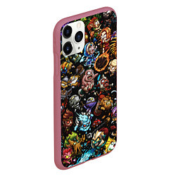 Чехол iPhone 11 Pro матовый DOTA 2 ВСЕ ПЕРСОНАЖИ В ЦВЕТЕ, цвет: 3D-малиновый — фото 2