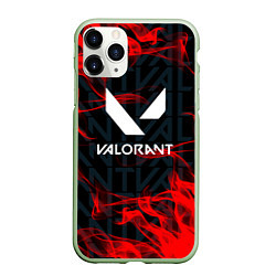 Чехол iPhone 11 Pro матовый Valorant Fire