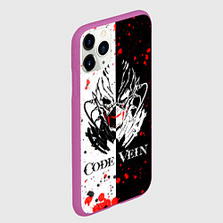 Чехол iPhone 11 Pro матовый Code Vein Logo, цвет: 3D-фиолетовый — фото 2