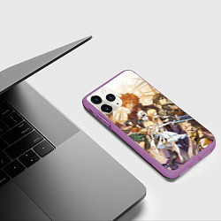 Чехол iPhone 11 Pro матовый GENSHIN IMPACT GODS HEROES, цвет: 3D-фиолетовый — фото 2