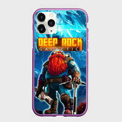 Чехол iPhone 11 Pro матовый Deep Rock Galactic Scout, цвет: 3D-фиолетовый