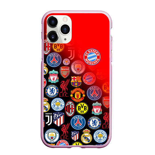 Чехол iPhone 11 Pro матовый BAYERN MUNCHEN BEST FC SPORT / 3D-Розовый – фото 1