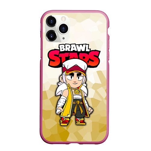 Чехол iPhone 11 Pro матовый Furious Fang Неистовый Фэнг Brawl Stars / 3D-Малиновый – фото 1