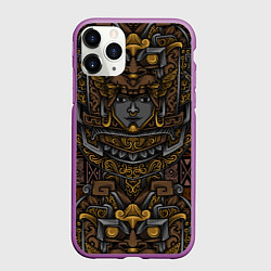 Чехол iPhone 11 Pro матовый Идол Ацтеков