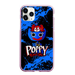 Чехол iPhone 11 Pro матовый POPPY PLAYTIME ХАГГИ ВАГГИ КУКЛА НА ГОЛОВЕ, цвет: 3D-розовый